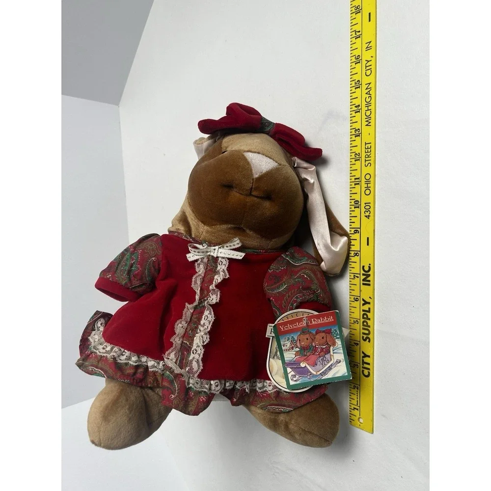 Vintage Velveteen Bunny Rabbit by Random House Toys‎ R Us 1985 Plush With Tags